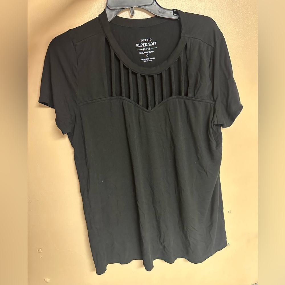 Torrid Black Super Soft Knit Top 0